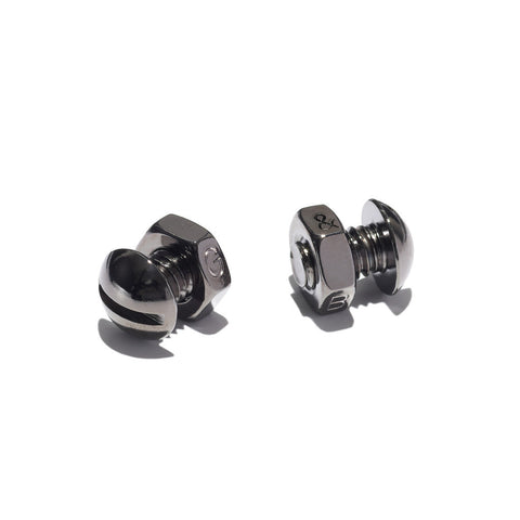 Nut & Bolt Cufflinks - Hematite