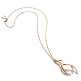 Large Antler Necklace - Gold