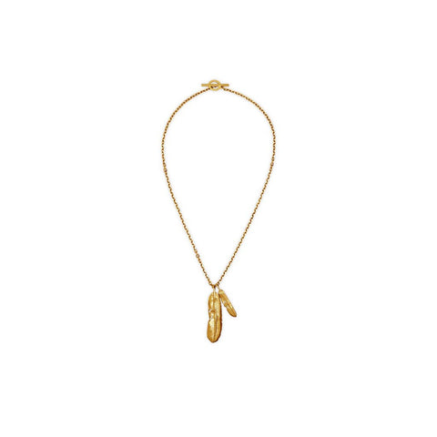 FEATHER NECKLACE - GOLD PLATED