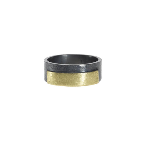 Gold & Sterling silver band