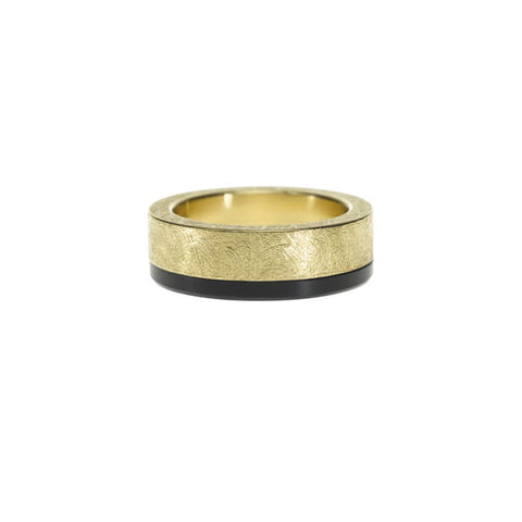 Gold Black Jade Band